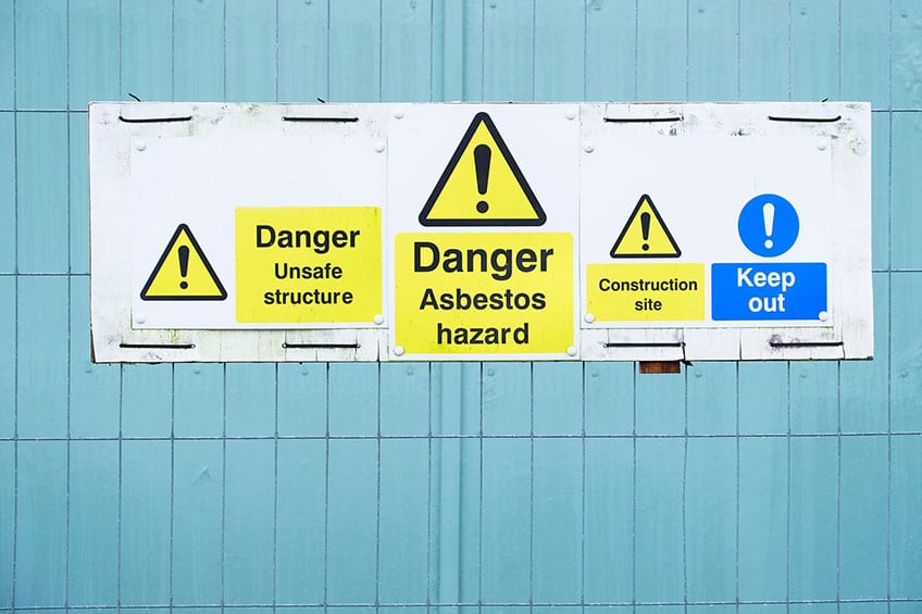 Asbestos Warning